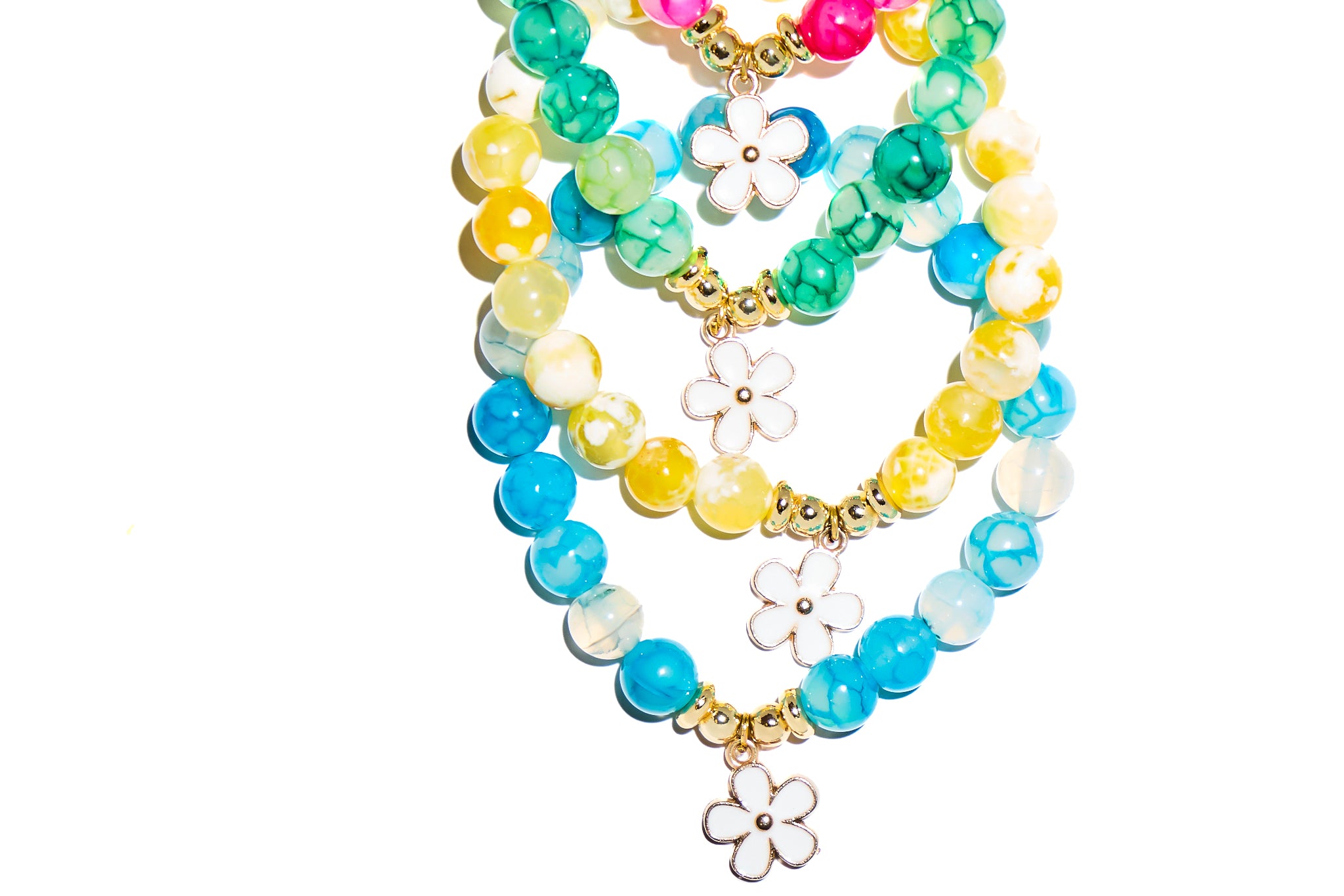 Blue Daisy Bracelet