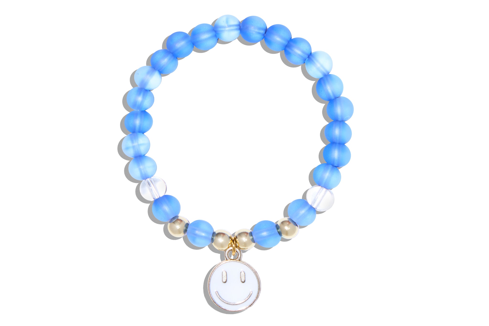 Kids Blue Bracelet with Smiley Face