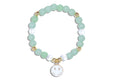 Kids Seafoam Green Bracelet with Smiley Face