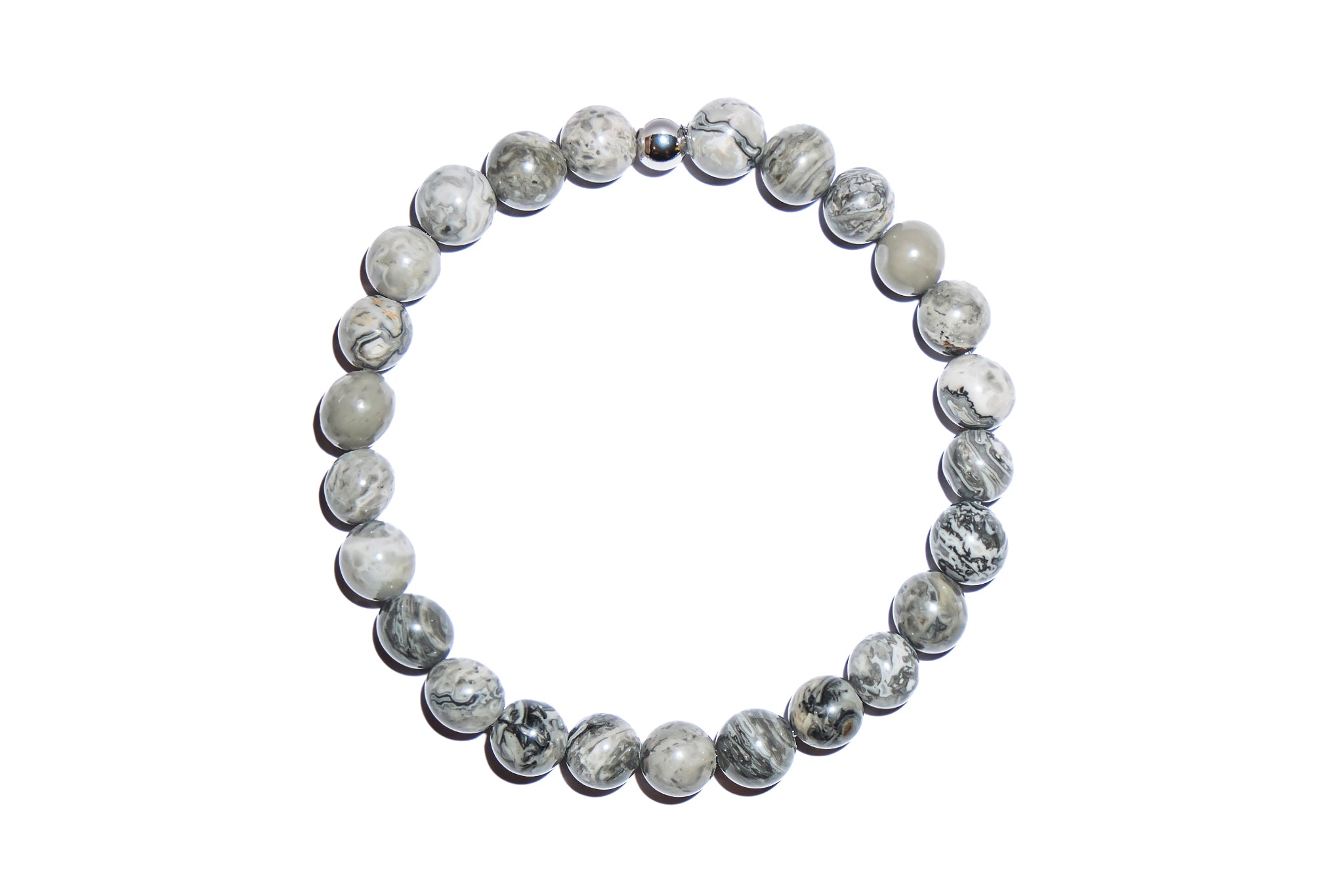 Men's Natural Gray Stone-Gold or Silver Option Available
