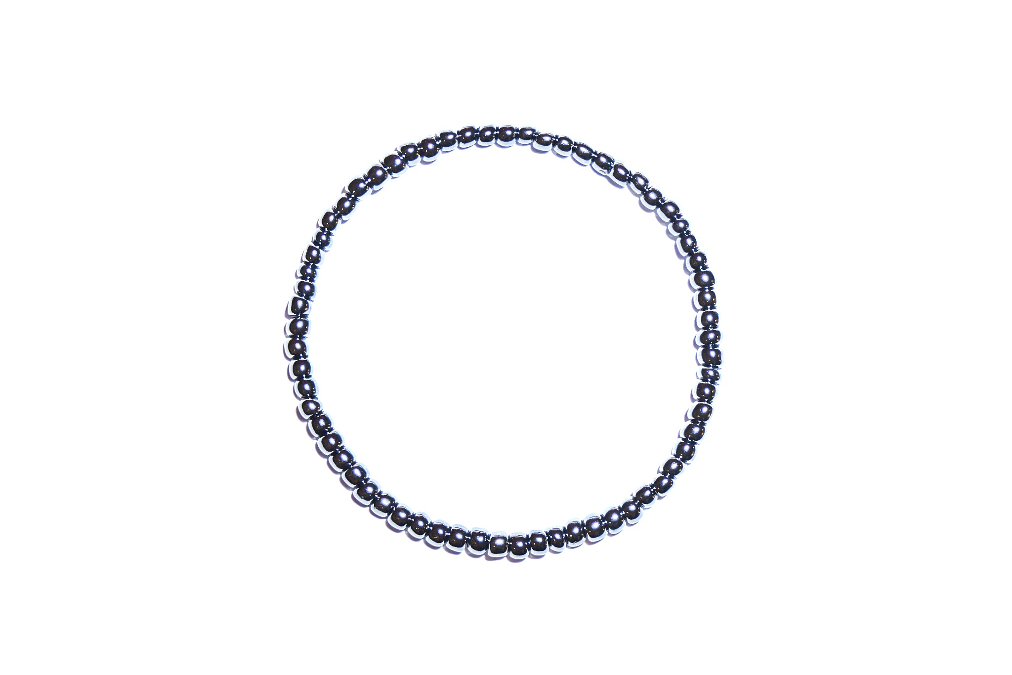 Men's Silver Toho Seed Bead