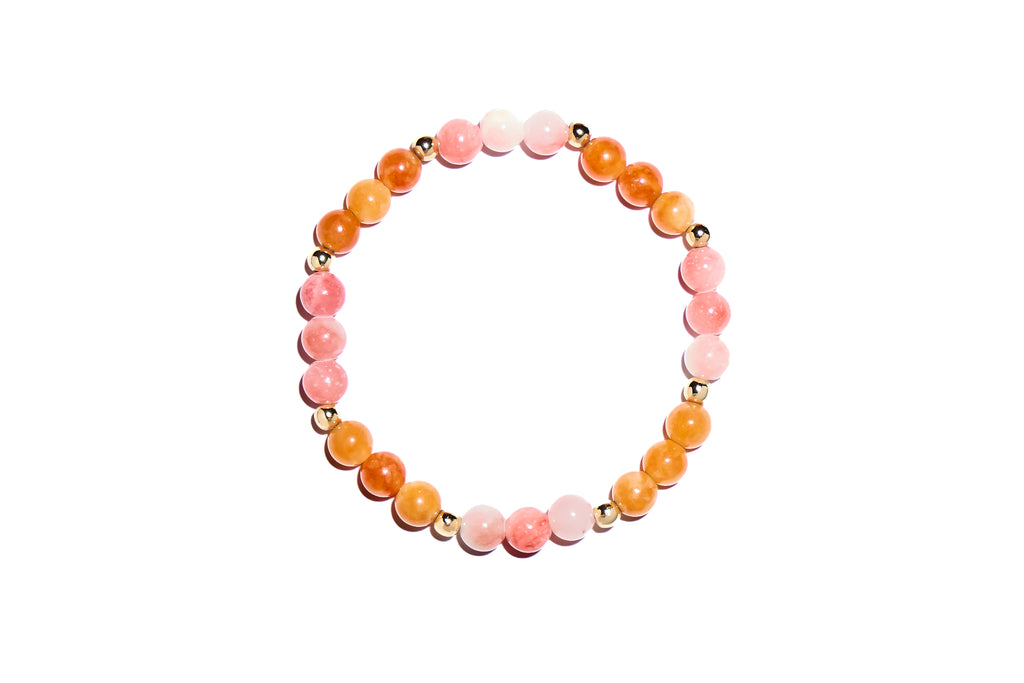 Pink and Orange with Gold
