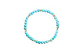 Turquoise Bracelet with Gold Accent