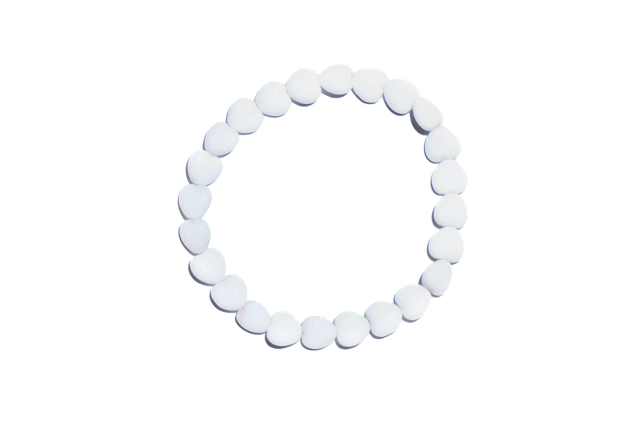 Chalkwhite Heart Bracelet