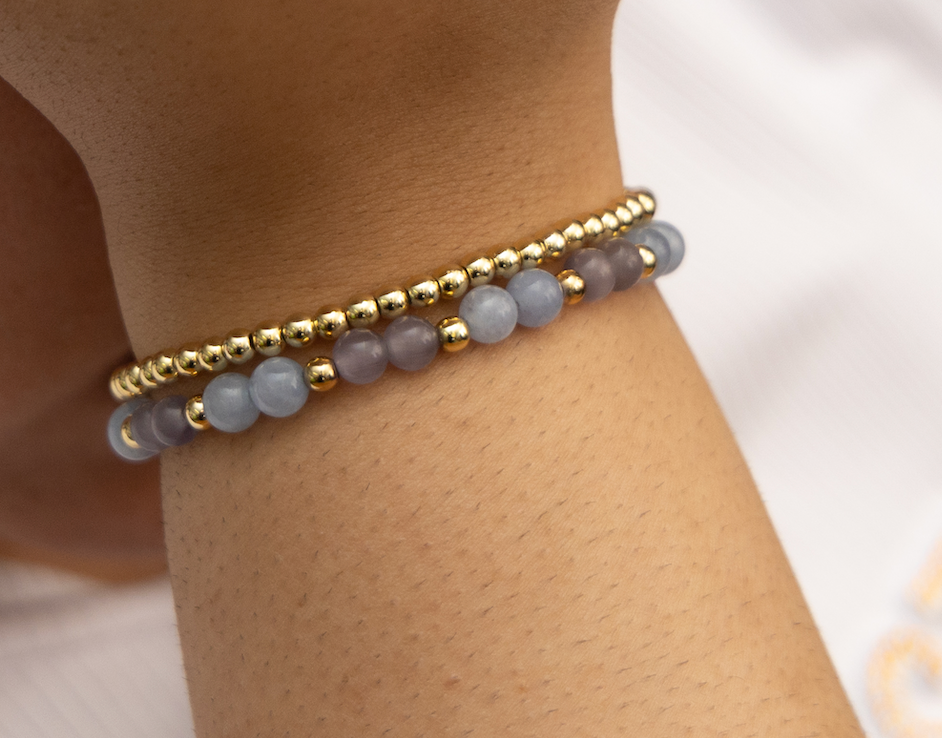Blue and Purple with Gold